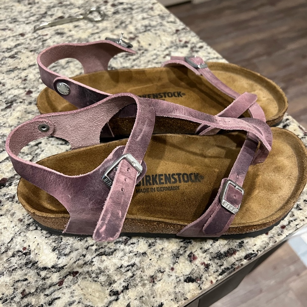 Birkenstock Women's Taormina Oiled Leather Lavender Blush 39 R